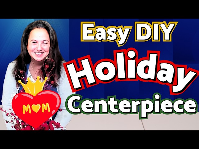 EASY DIY Holiday Centerpiece - That Will WOW Guests!