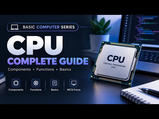 CPU Explained in Simple Words | Central Processing Unit, ALU, CU & Registers