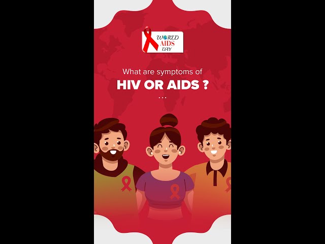 What are symptoms of HIV or AIDS ? #shorts
