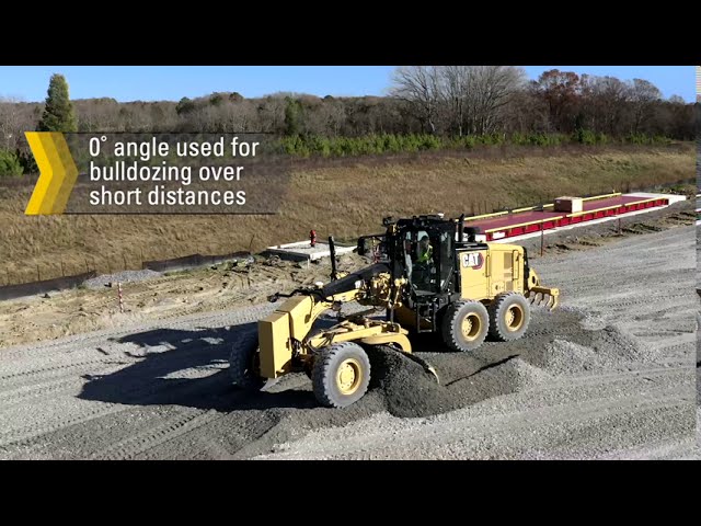 Cat Motor Grader Application Training: Blade Angle