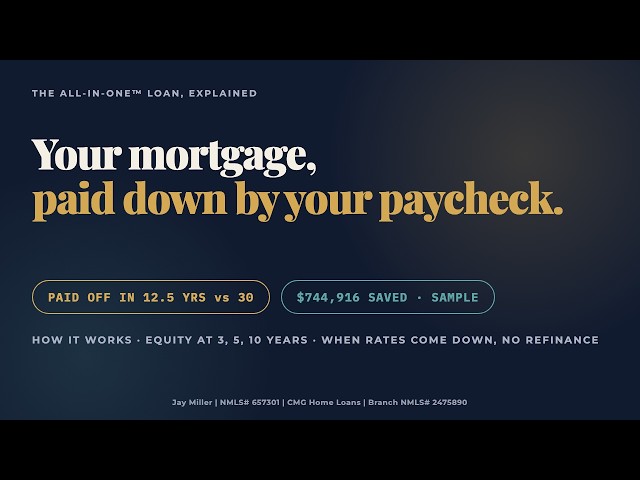 The All-In-One™ loan, explained: your mortgage, paid down by your paycheck (with the numbers)