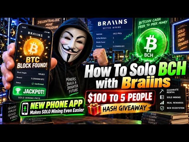 Solo Mine Bitcoin From Your PHONE?! Braiins Hashpower Made EASY