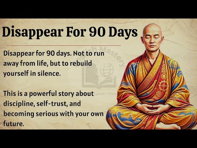 Disappear For 90 Days | Learn English Through Story | Speak English Fluently ✅