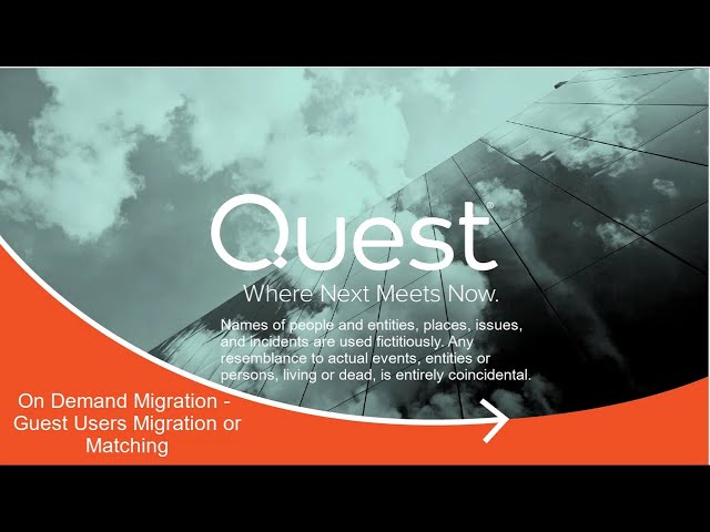 On Demand Migration - Guest Users or Matching