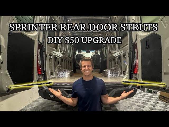 Sprinter Rear Door Gas Strut Openers/Stays | DIY For $50!