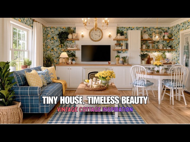 Small But Beautiful Home |Stunning Vintage Blue Yellow Cottage Decor That Will Make You Fall in Love