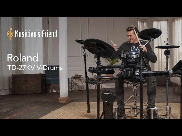 Roland TD-27KV V-Drums Electronic Drum Kit Demo with Thomas Lang - All Playing, No Talking