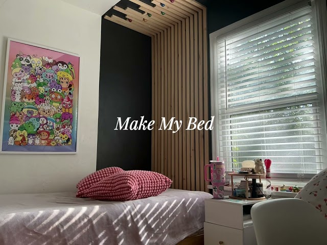 Making my bed #withoutme #asthetic #bed #makingmybed