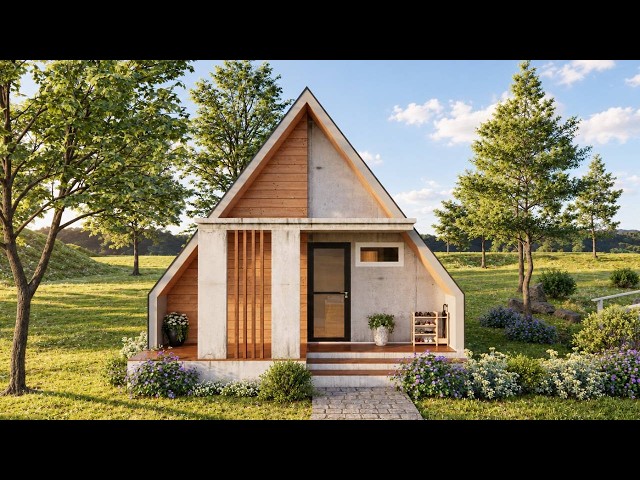 Inside a Beautiful Modern A-Frame Tiny House Surrounded by Nature | Exploring Tiny House