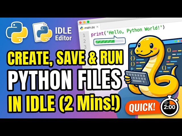 How to Create, Save & Run Python Files in IDLE