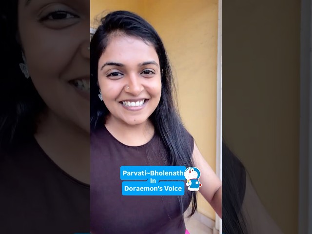 Parvati Song In Doraemon Voice 🥰#shorts #doraemon #sonalkaushal #viralsong