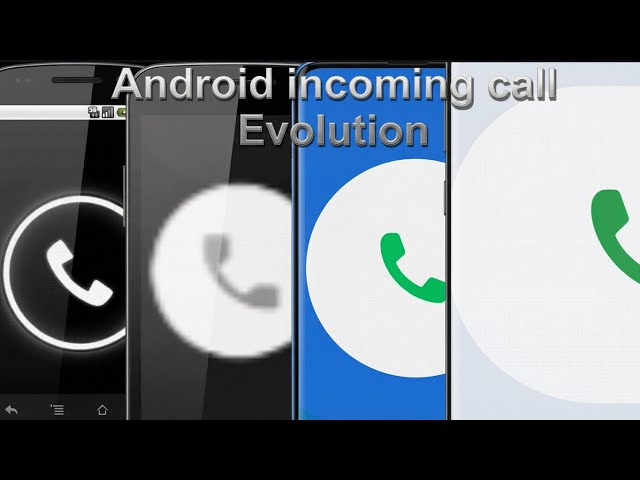 Android 1.5 - Android 16 incoming call Evolution 