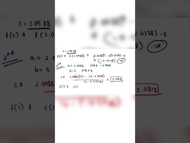 false position method question solved part 2 # #maths #education #ggsipucollege #aiml