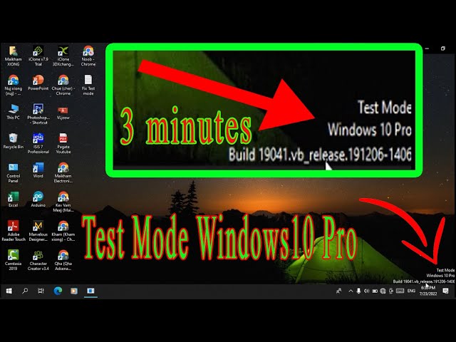 How to remove test mode windows 10 Pro build 19041, less than 3 minutes (2022)