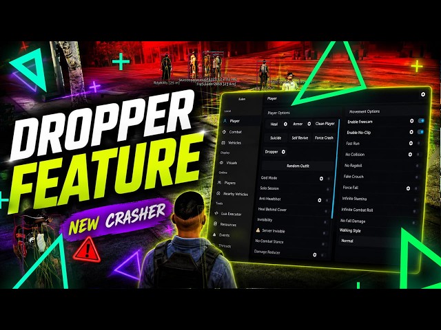New Troll ⚡Dropper (Crash Player) Updated And Working | FiveM