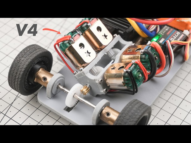I Built a Powerful V4 Engine-Inspired RC Car Using PVC Pipe