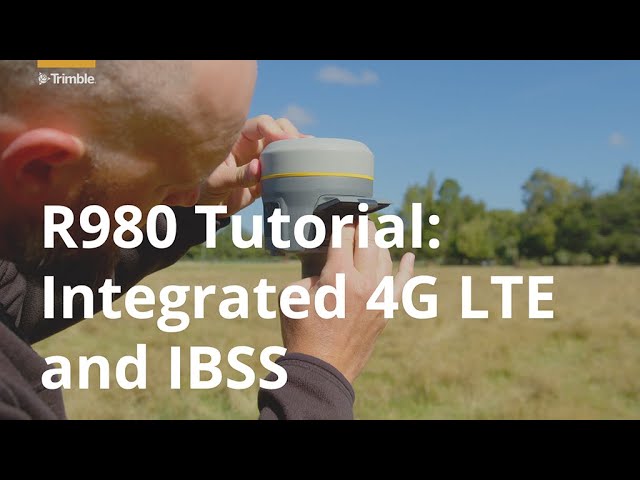 Trimble R980 | Tutorial | Integrated 4G LTE | IBSS