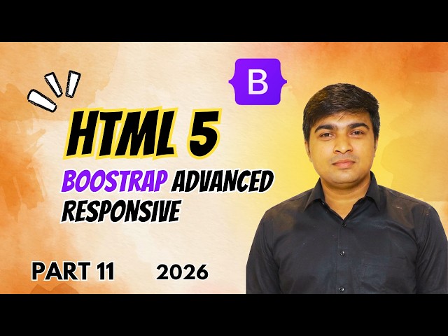 Bootstrap 5 Responsive Website Tutorial 2026 | Hindi | Beginner to Advanced  # 11
