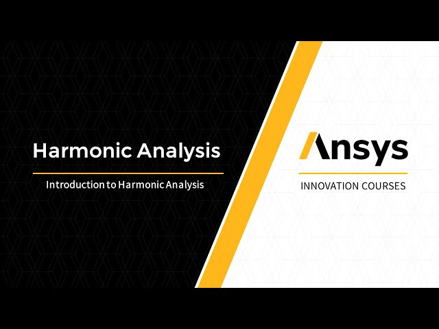 Intro Harmonic Analysis — Lesson 1