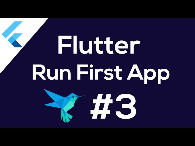 Run First Flutter App #3 Build iOS & Android Apps | Some Tricks [Hindi]