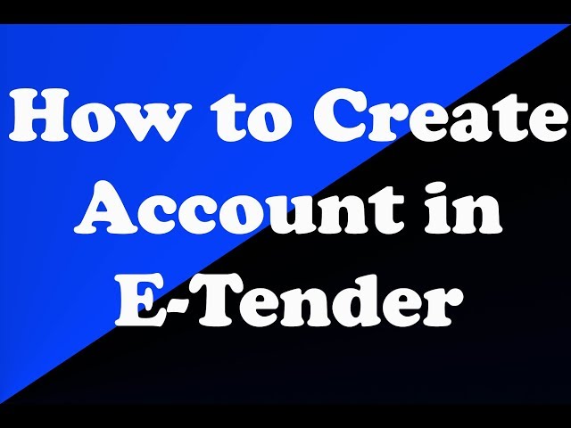 How to Create Account in E-tender !! In Hindi !! but2why