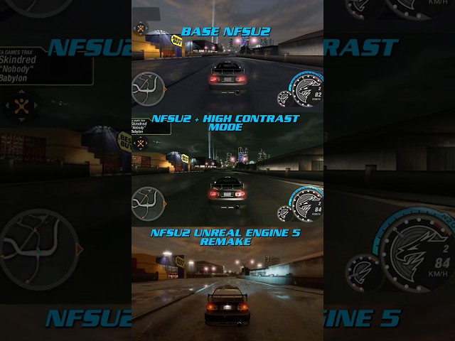 Need For Speed Underground 2 Remake Comparison