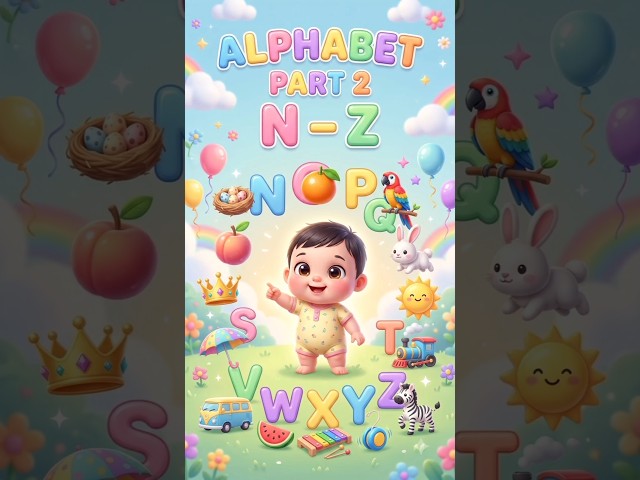 ALPHABET Part - 2 #shorts #shortsfeed #alphabet #kids