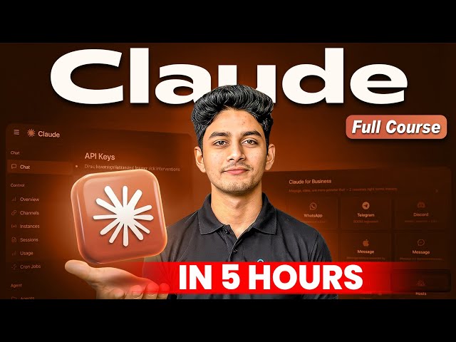 Claude FULL COURSE in 5 Hours || From Basics to Advanced 💥 || Earners