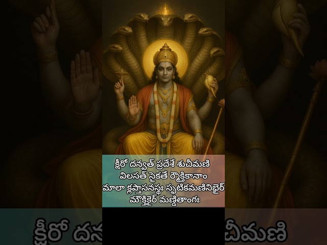 శ్రీ విష్ణు సహస్రనామ ధ్యానశ్లోకం#slokam #shorts #devotional #vishnumantra