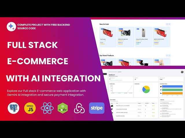 Build Full Stack AI E-Commerce Website Using React + Node + Postgres +  Express + Gemini + Stripe