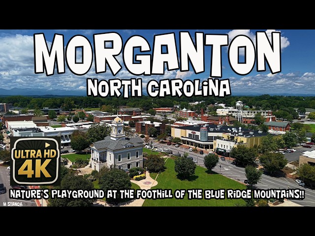 Morganton NC 4K  / Nature's Playground in the Blue Ridge Mountains (DJI Mavic Air 3S Drone Footage)