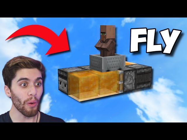 Easy Minecraft FLYING MACHINE Tutorial!!! - Working Minecraft Plane!