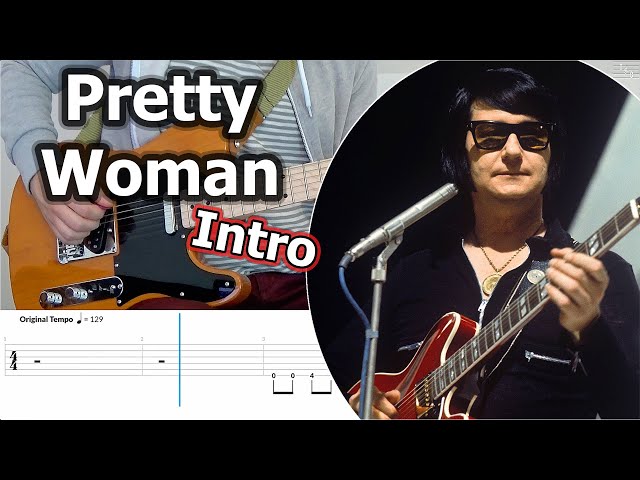 Roy Orbison - Oh, Pretty Woman Intro Guitar Riff (with Tabs)