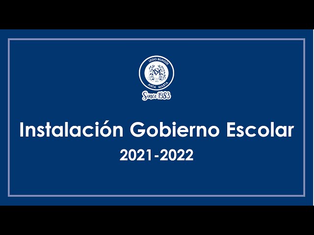 Instalación Gobierno Escolar 2021-2022