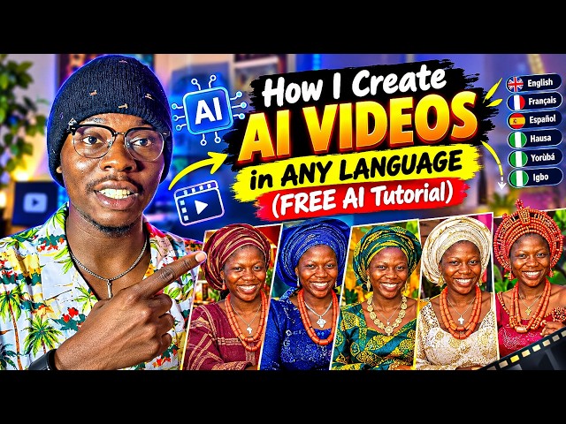 How I Create AI Videos in ANY Language (FREE AI Tutorial)