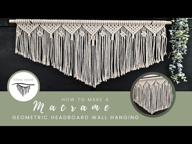 How to make a Macrame Geometric Headboard | DIY tutorial | Beginner Friendly | Step by Step Guide