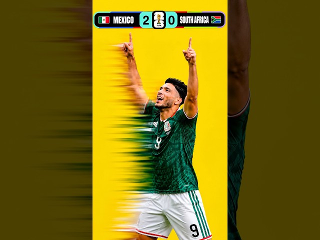 Mexico 2-0 South Africa in World Cup  #worldcup #mexico #southafrica #futbol #football #soccer #fifa