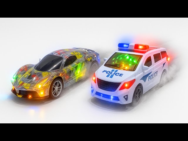 [ASMR Unboxing] EPIC RC Lamborghini & City Bus – Police 3D Light, Graffiti & Racing Cars