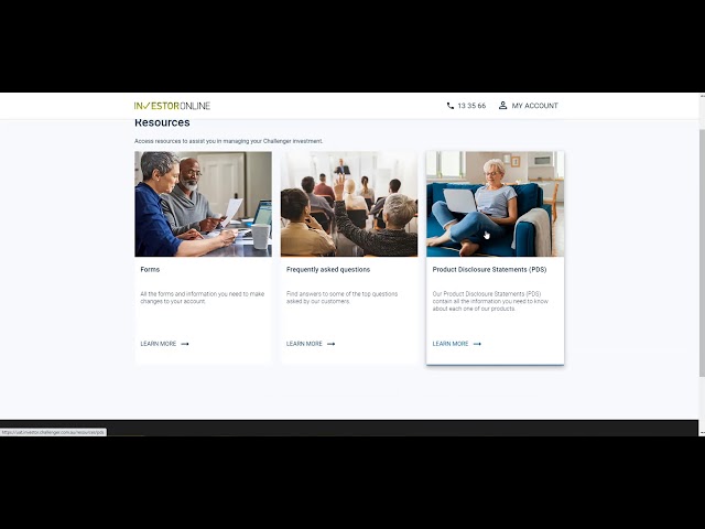Customer self service portal - desktop preview