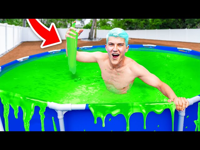 I BUILT the biggest SLIME POOL!