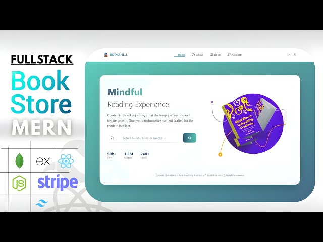 Build a Full-Stack MERN BookStore Website Using React JS, Stripe | MERN Stack Full Project(2025)
