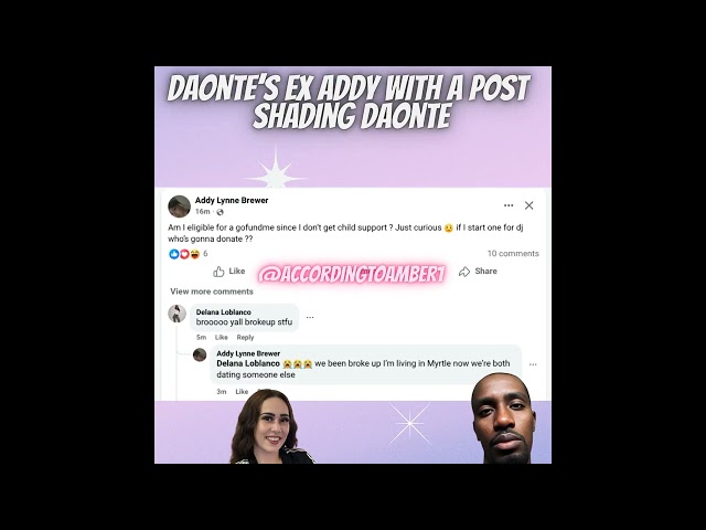 Addy calls out Daonte for not paying child support & is upset over his GoFundMe- Daonte's seizures