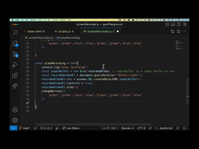 Introduction to WebRTC #11 - Update buttons in webRTC tutorial