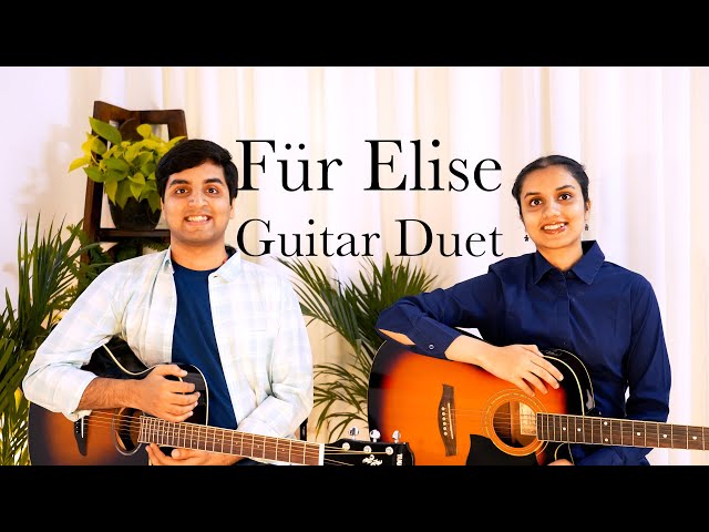 Für Elise - Guitar Duet | L.V. Beethoven | Siblings Guitar Duet | Heythereabaadi Rockstars