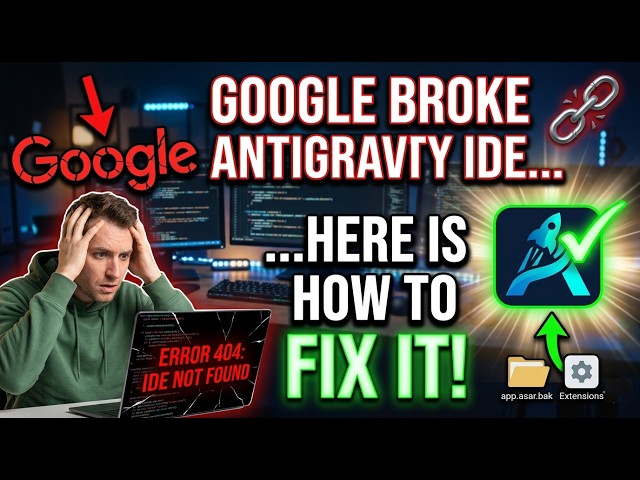 Google Broke Antigravity IDE... Here is How to Fix It!