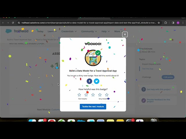 Import Data and Test the App | Build a Data Model for a Travel Approval App | Challenge 5