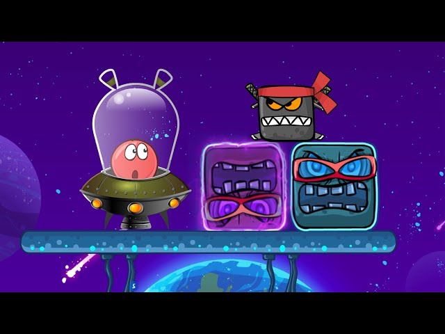 Red Ball 4 Animation | Red Ball Hero Vs Thunder Ailen Boss In The Moon