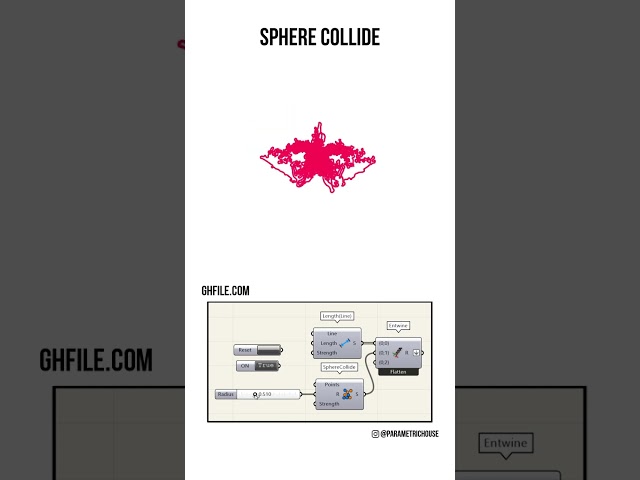 Grasshopper Tutorial (Sphere Collide) #shorts