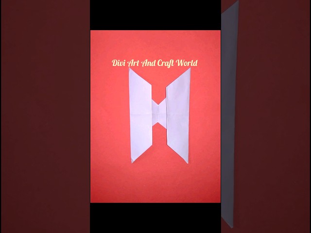 Origami BTS logo / Paper Craft #shorts