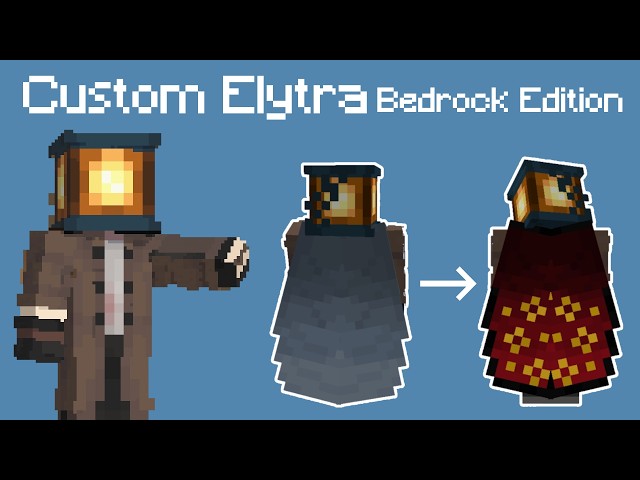 How to make you own custom elytra in Minecraft Bedrock Edition 1.21+